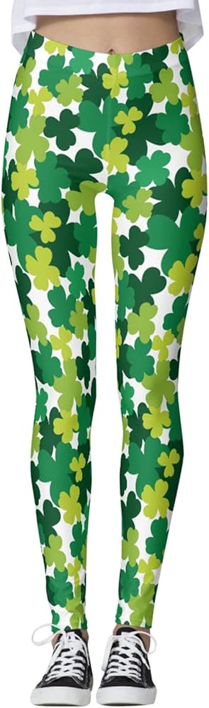  St Patricks Day Leggings for Women Plus Size, St