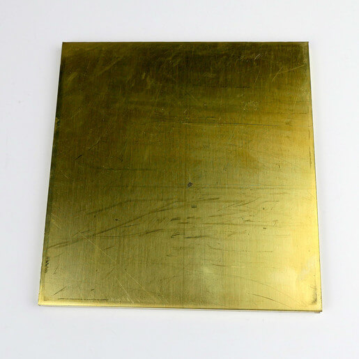 Order 0.08 Brass Sheet 260-H02 Online, Thickness: 2/25