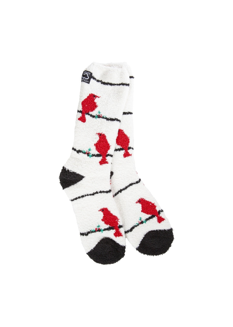 Holiday Cozy Crew Socks (Cardinal) – Allegro Dance Boutique